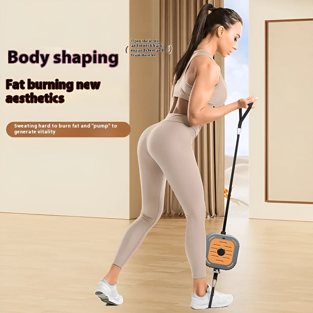 ABS power pump chest expander for adjustable resistance strength training measuring 115cm