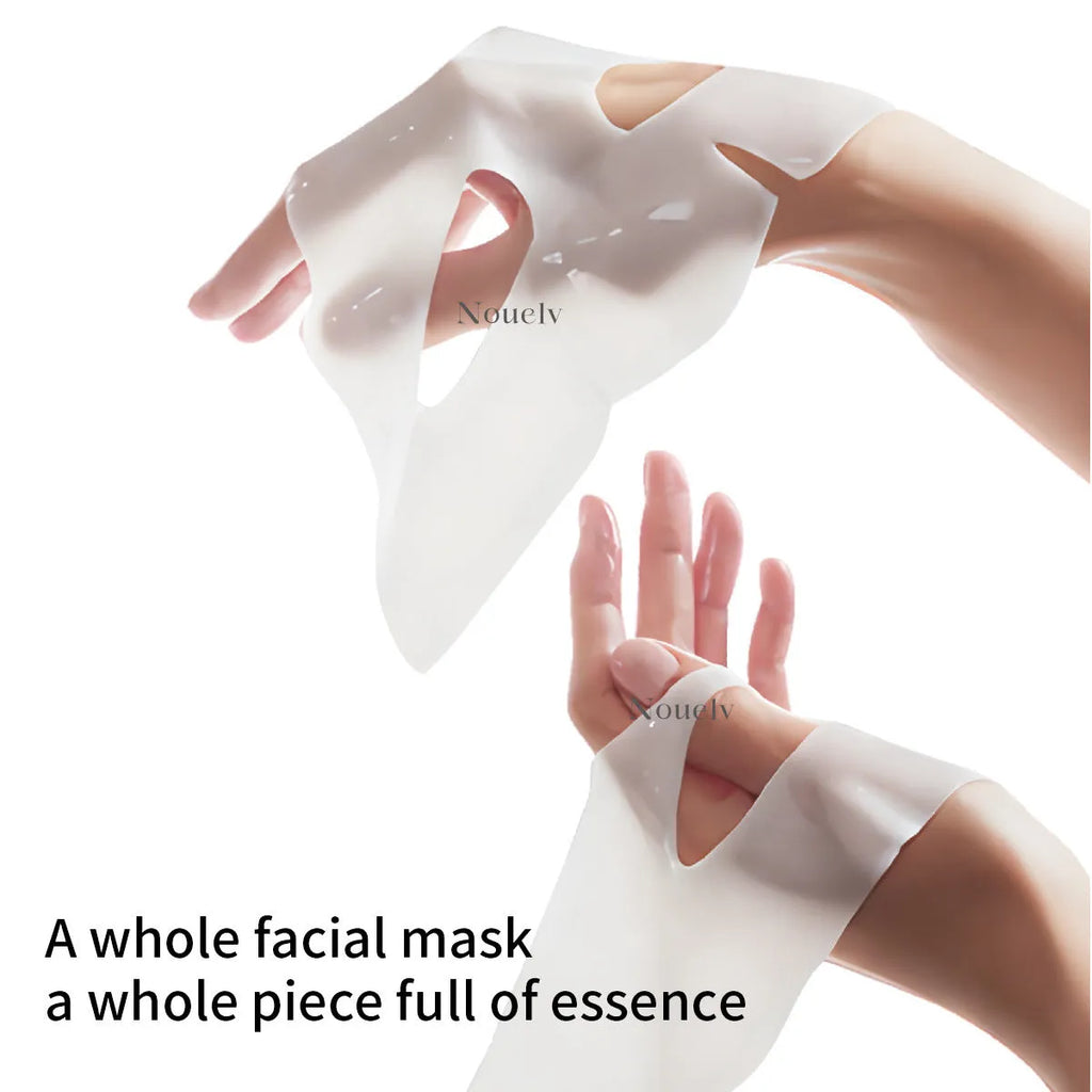 Collagen layered patch mask 4-piece set for facial skincare