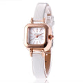 Women's retro art design fashion watch with alloy case in black, white, pink or brown colour