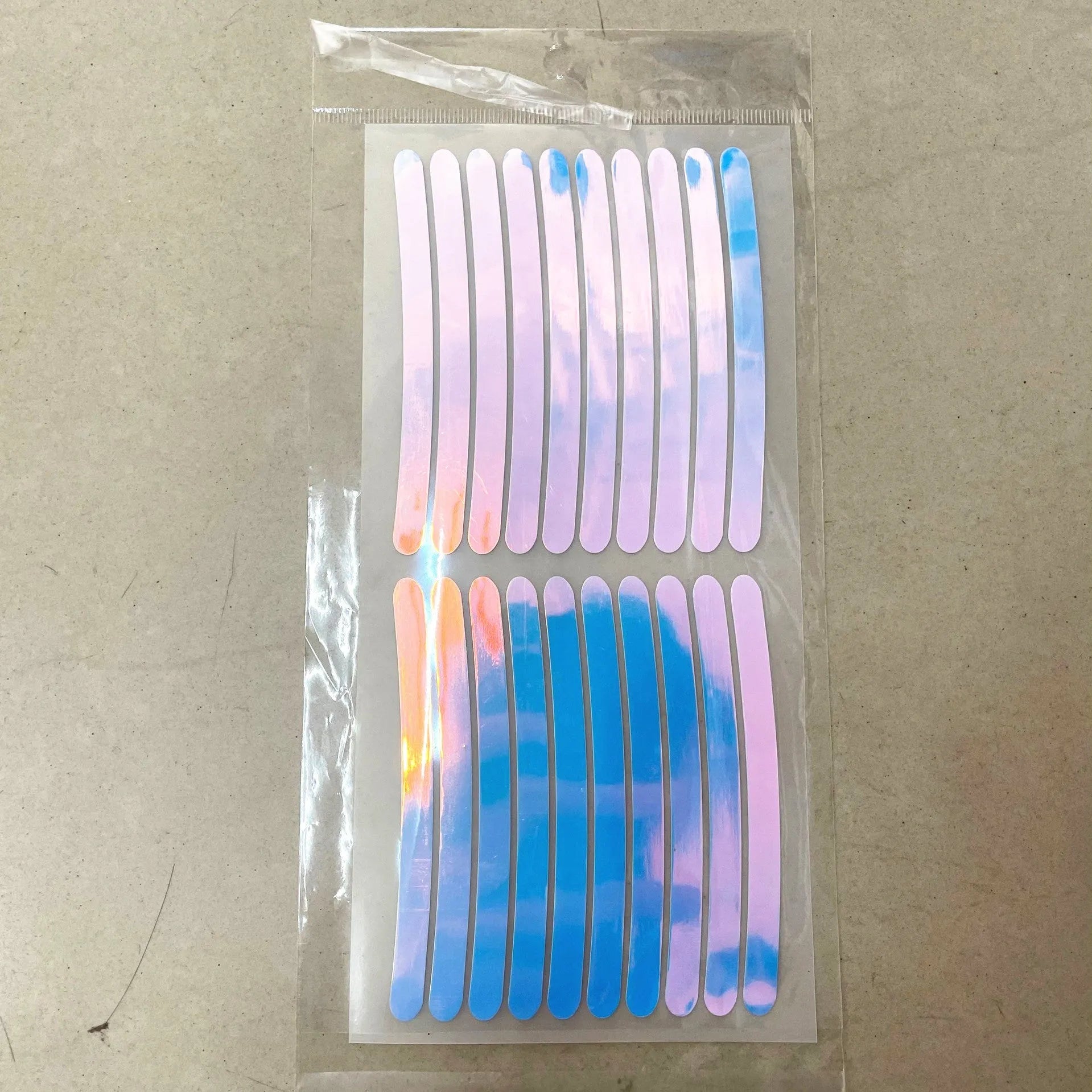 20PCs car wheel hub reflective stickers PVC material arc-shaped design in various colours