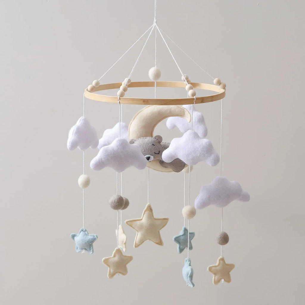 Handmade felt wind chimes baby rattle in wind chimes style for infants 0-3 years