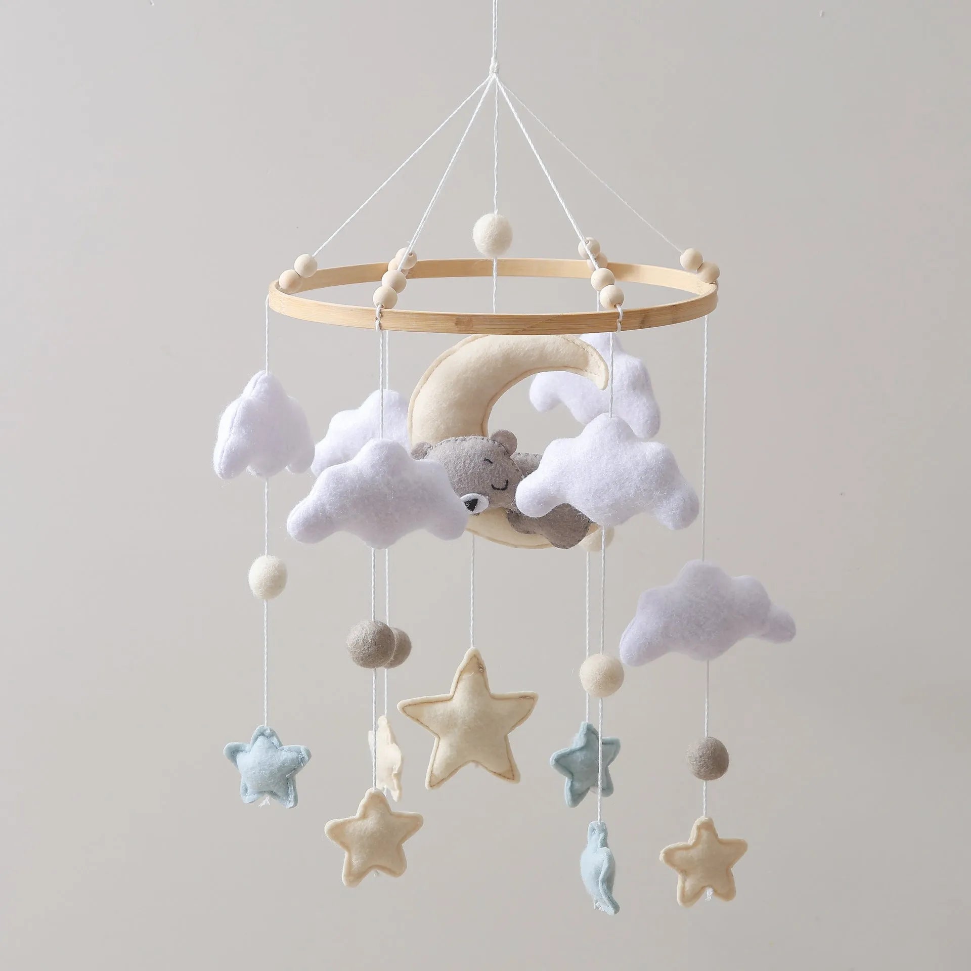 Handmade felt wind chimes baby rattle in wind chimes style for infants 0-3 years