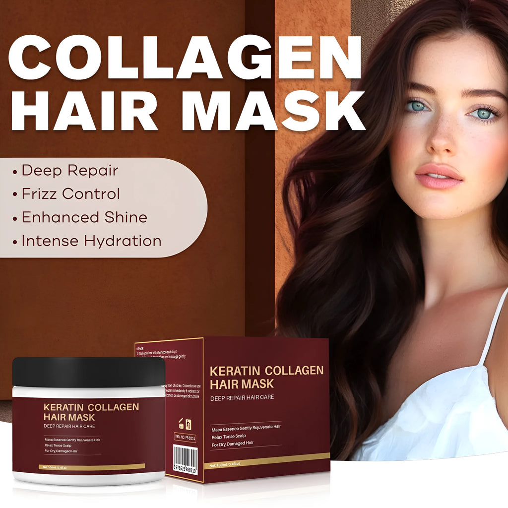 Moisturizing and repairing collagen hair mask 100ml for strengthening damaged hair