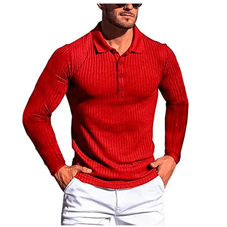 High elastic slim knit summer shirt in loose fit with short sleeves, shown in multiple colour options.