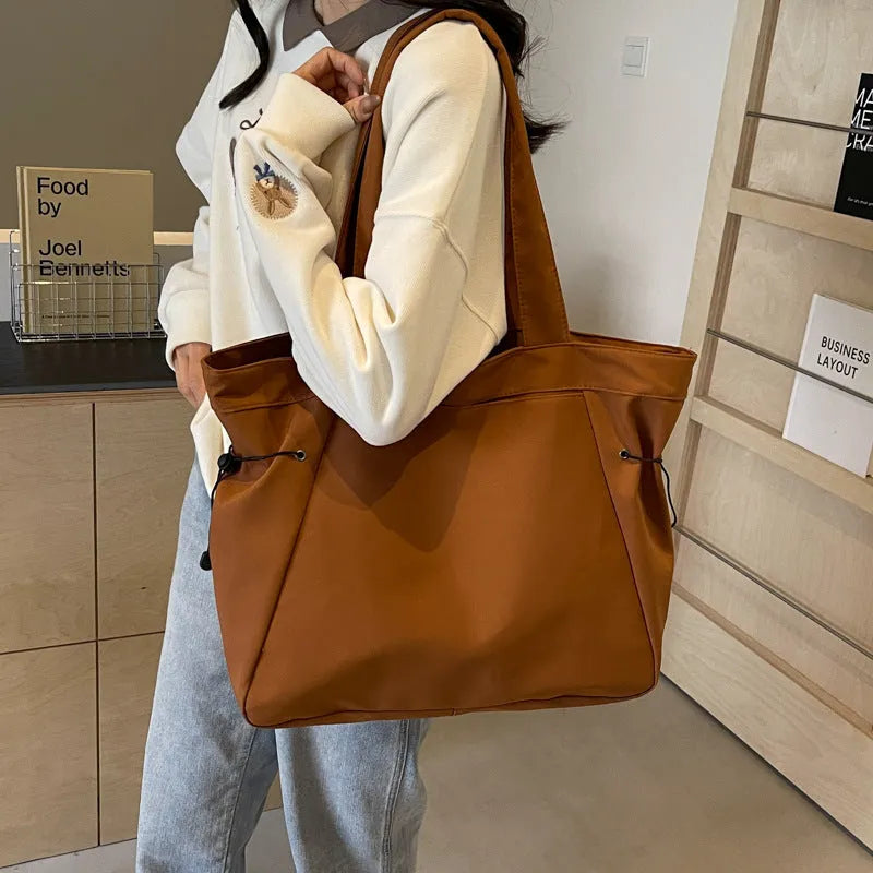 Soft folding Oxford cloth commuter tote bag in street style colours