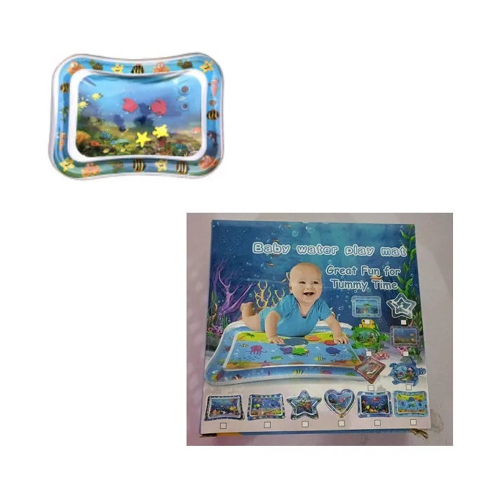 Baby inflatable water mat 66x50cm PVC patted pad for infant summer play on floor