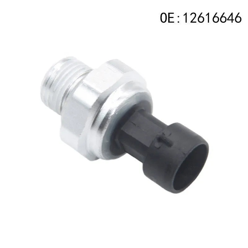 Silver metal automotive fuel pressure sensor for models 12616646, 12677836, D1846A