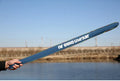 A brown telescopic fishing rod bag made from cotton fabric, measuring 95cm long.