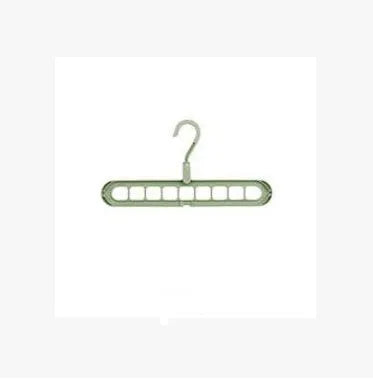 Plastic clothes hanger with 360° rotating hook, 33 cm length, in assorted colours