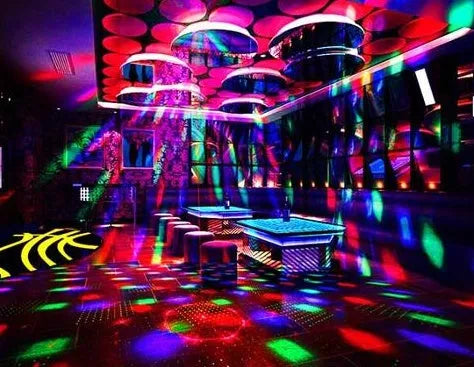 Black and white LED laser projection lamp for stage lighting and entertainment venues with remote control