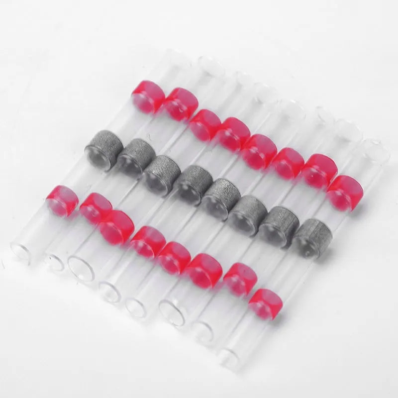 Heat shrink solder ring terminal connector for waterproof electrical wiring in multiple colour options