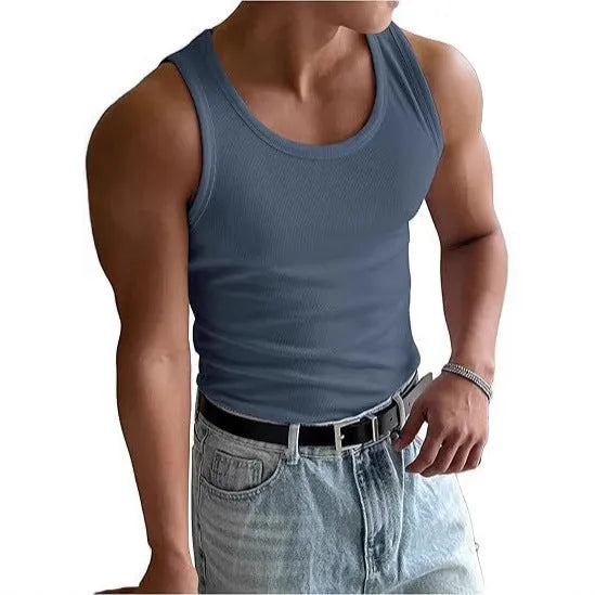 Men's tight fit round neck sport t-shirt in multiple colours for summer workouts