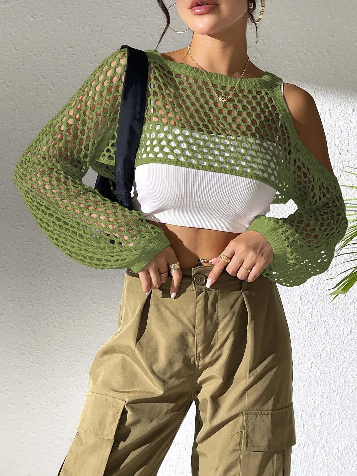 Couples beach mesh shirt with hollowed navel design in various colours