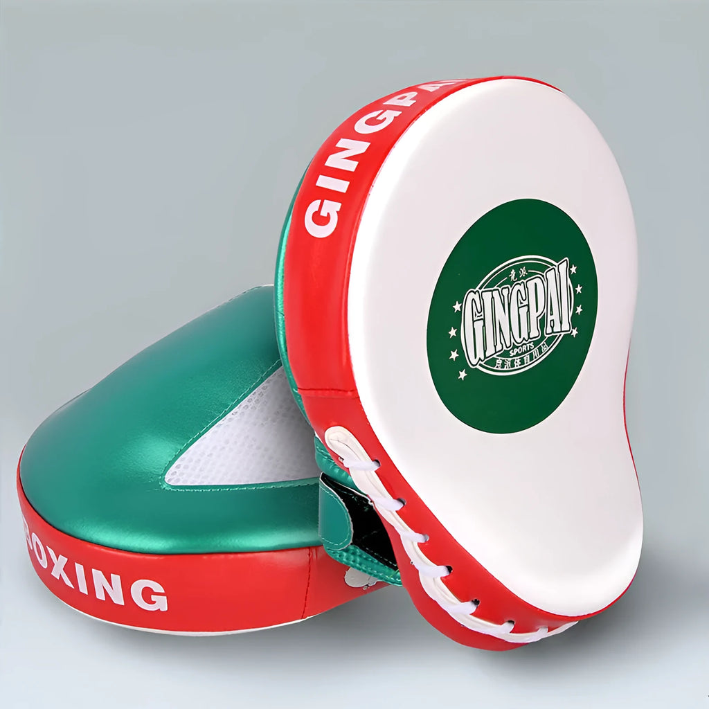 Vertical gold and green PU Boxer Sanda baffle target for martial arts training
