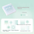 Square multifunctional notepad stationery set with gradient coloured sheets and sticky notes