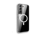 Samsung transparent magnetic phone case TPU back cover with MagSafe charger compatible