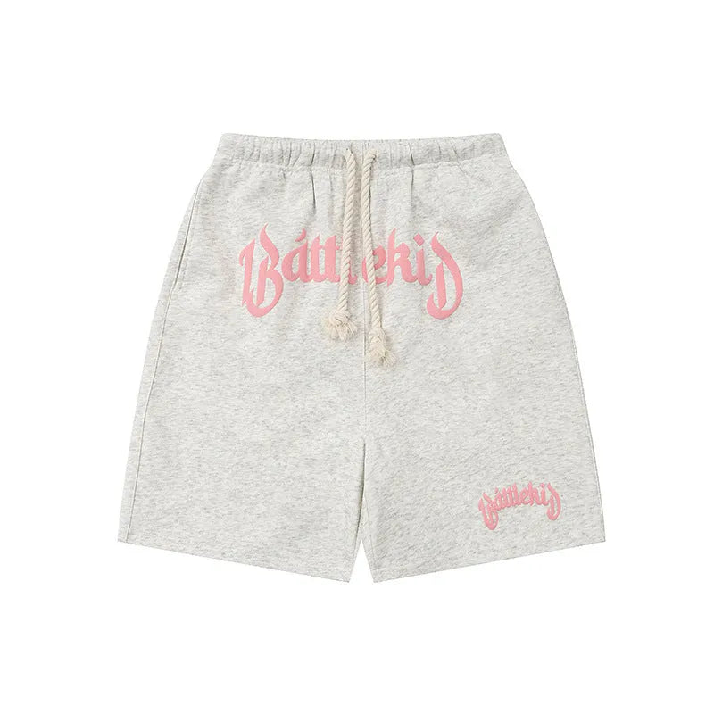 Cotton blend loose-fit cropped sweatpants in street style showing multiple colour options