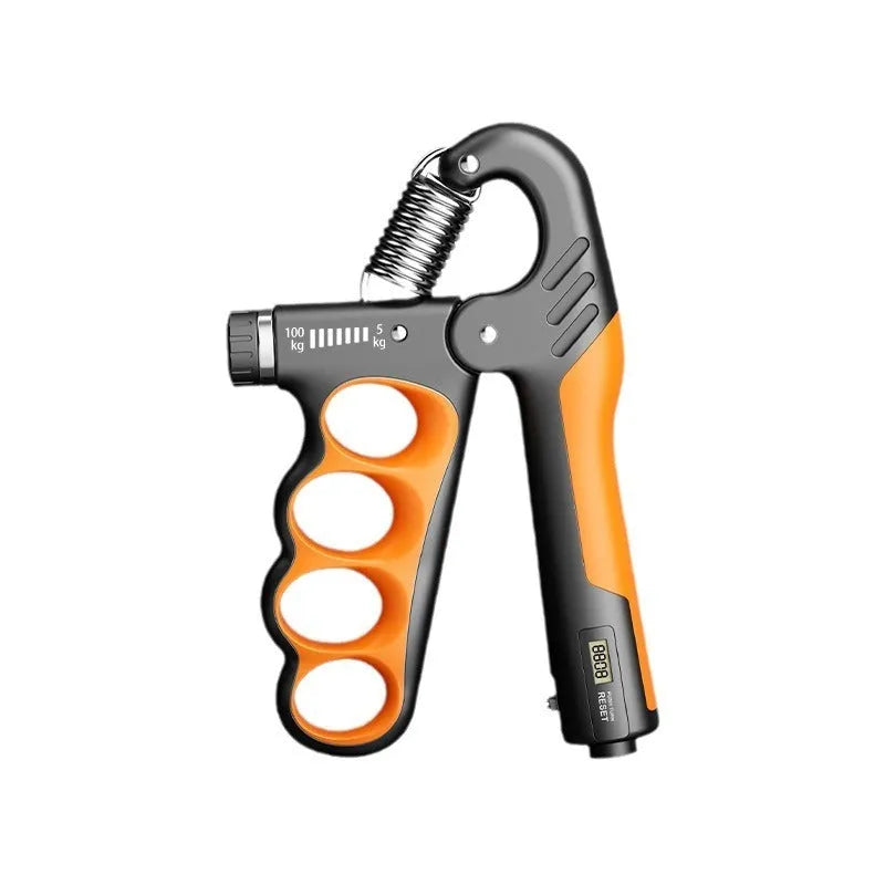 Electronic count spring grip with digital display in orange colour option