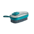 Automatic liquid cleaning brush with ergonomic grip and blue colour, 12.5cm size