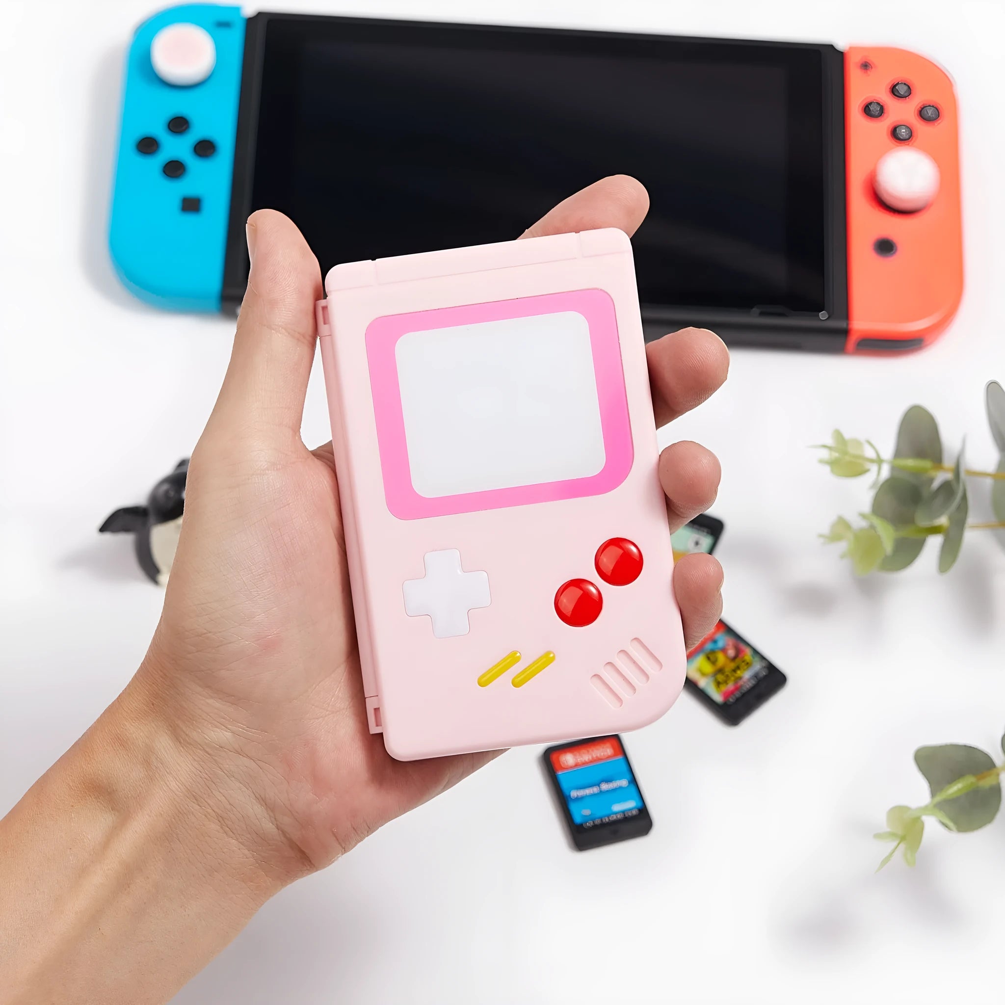 Blue zonsk-switch Nintendo Switch game card storage box for SWITCH OLED and LITE.