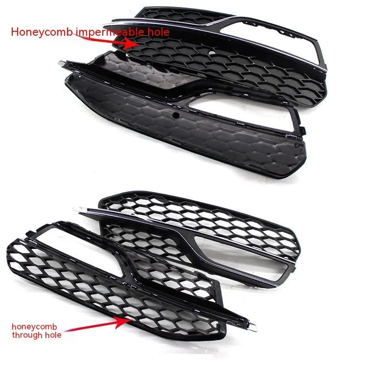 Replacement fog lamp grille for Audi A3 Sport S3 13-16 ABS electroplated black front bumper