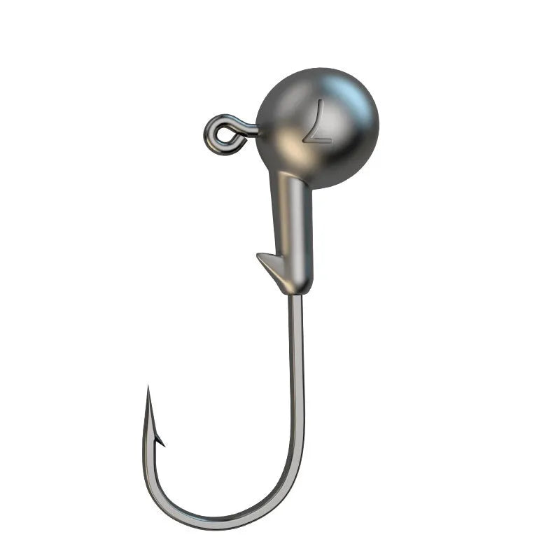 Enhanced steel jig hooks with primary colour filling in 50-piece set