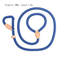 Blast race level training dog leash with black auto-tightening rope collar for secure control