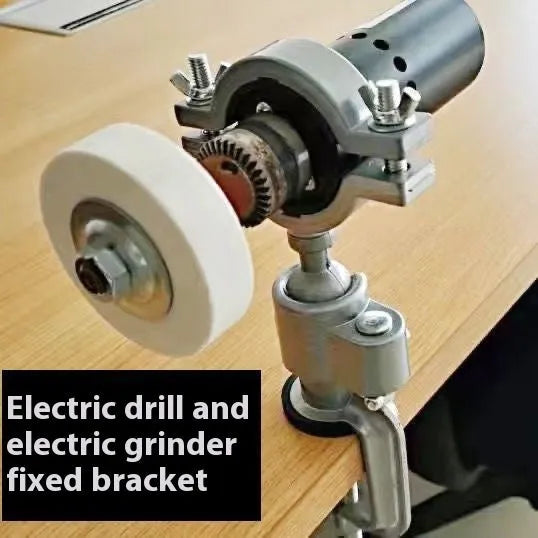 Small flat universal vise with 360 rotating bracket for bench mounting