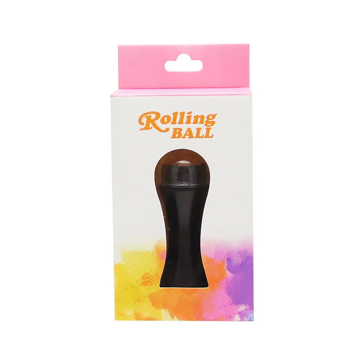 Volcanic portable roller for oily skin control in black, green, pink or white colours