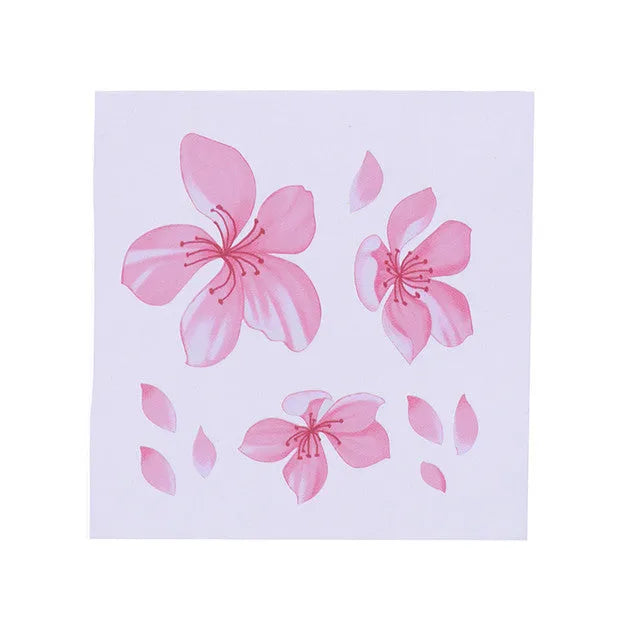 PVC cherry blossom car vinyl sticker in two size options for vehicle decoration.