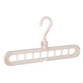 Plastic clothes hanger with 360° rotating hook, 33 cm length, in assorted colours