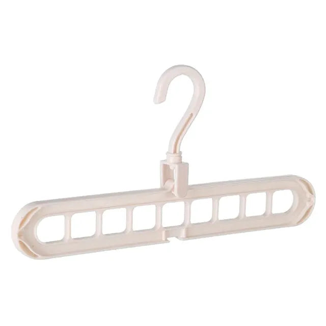 Plastic clothes hanger with 360° rotating hook, 33 cm length, in assorted colours