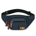 Large capacity waterproof slanted chest bag in nylon with polyester lining available in black, blue, gray, green