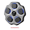 Black Bluetooth music boxing wall target with hanging mount and included adult boxing glove