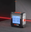 Digital laser infrared tape measure tool with backlit display and alloy casing for woodworking and construction measurement
