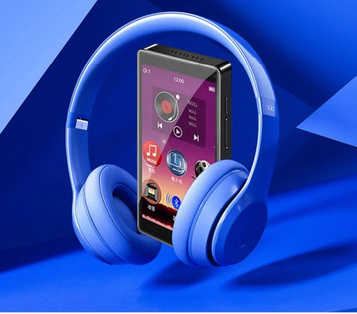 Black Ruizu H1 8GB MP3 MP4 player with 4-inch touch screen showing media interface.
