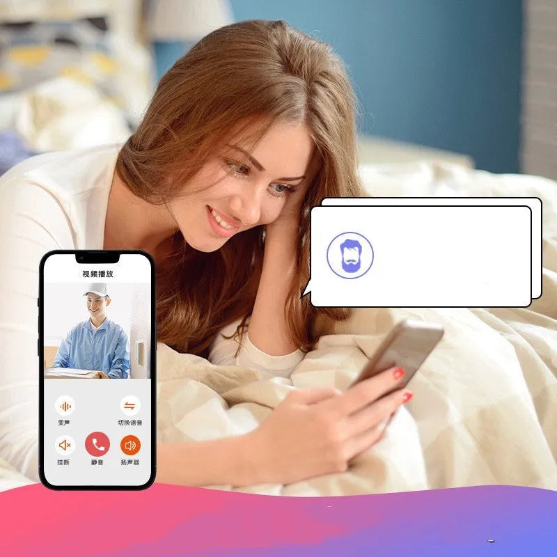 Doodle Smart Visual Doorbell V8 with two-way intercom USB charging black or white