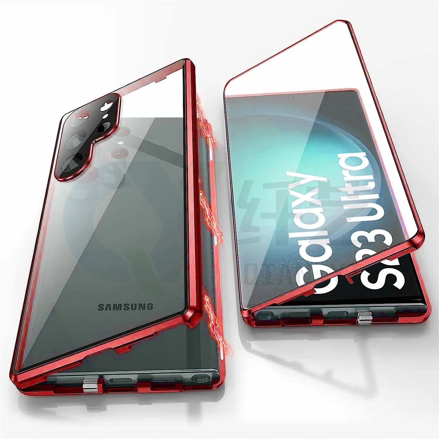 Magnetic phone case with privacy mirror for Samsung Galaxy phones in multiple colour options
