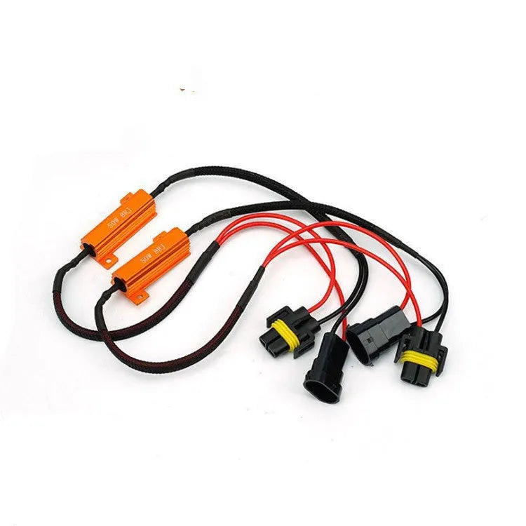 H11HID decoder aluminium case resistor 50W6R cylindrical winding for automotive HID error cancellation