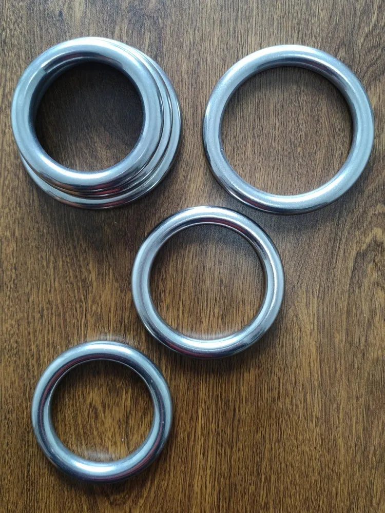 Iron Arm Skill Wing Chun carbon steel training ring showing three available sizes