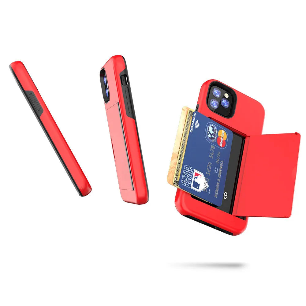 Solid colour iPhone 11 mobile phone case in black, made from TPU and PC material.