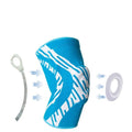 Men's pressurised basketball knee pads in black or blue with nylon construction for court protection