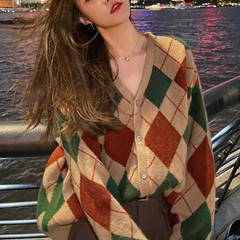 Knitted cardigan in macaron colours with regular sleeves and acrylic fabric construction