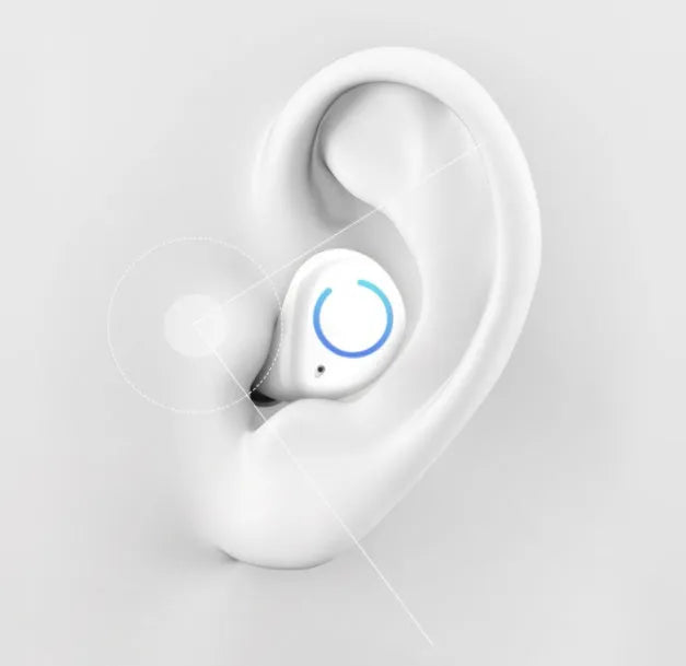 M18 true wireless in-ear stereo headset in black with compact charging case