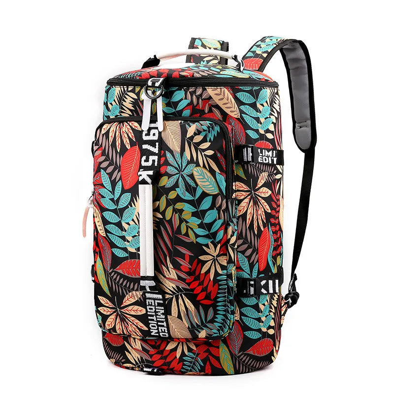 3 in 1 waterproof nylon gym bag with shoe compartment and combination lock, available in multiple colours
