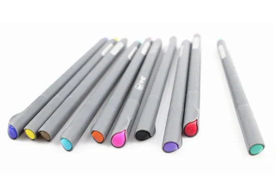 Ten 0.38mm technical drawing pens with syringe nibs for architecture and design professionals