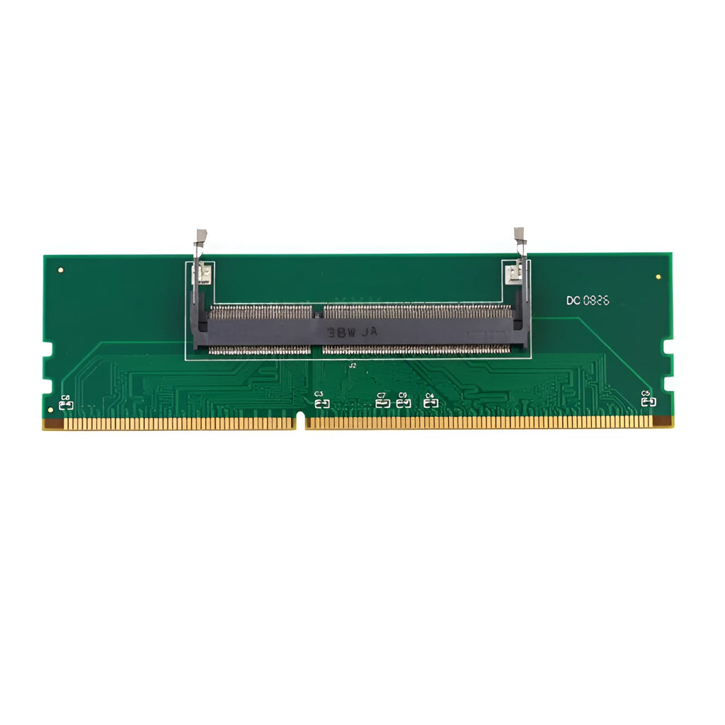 DDR4 laptop to desktop memory adapter card converting SO-DIMM to DIMM slot