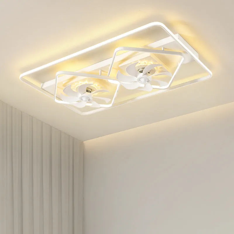 Contemporary ceiling fan light with thin suction housing and acrylic lampshade