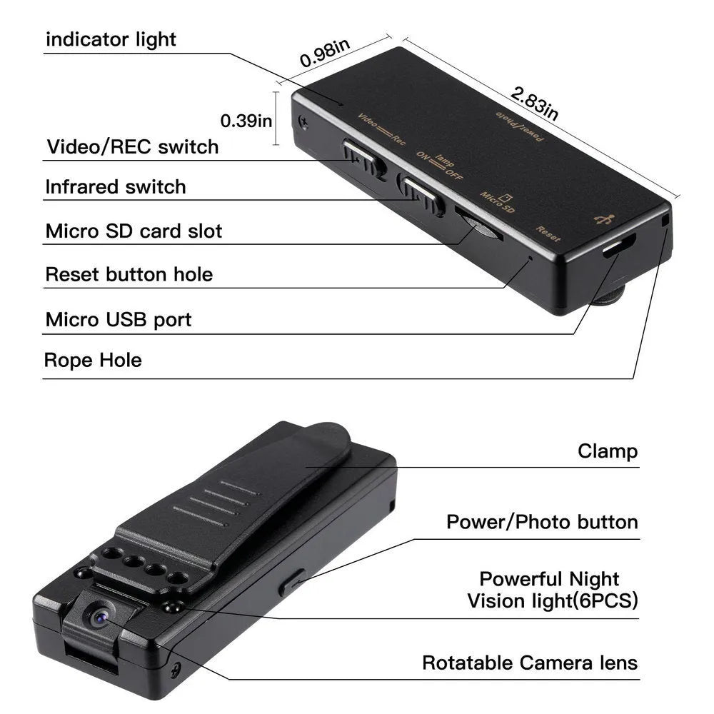 Black 1080p HD digital video camera with 90-degree rotation capability