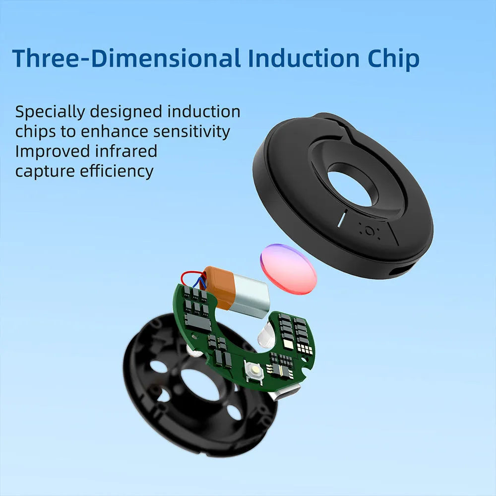 Compact infrared camera detection device with minimalist design for finding hidden surveillance cameras